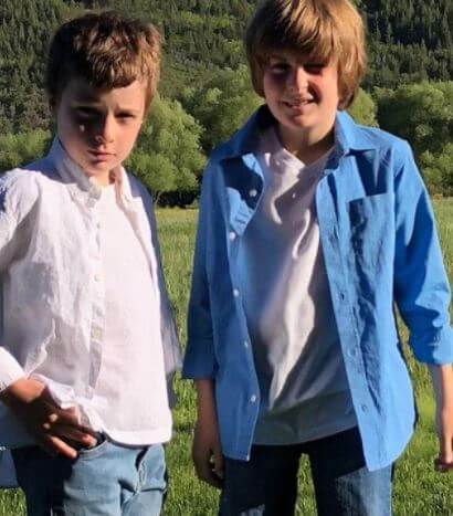 Max Sheen with his twin brother, Bob Sheen.